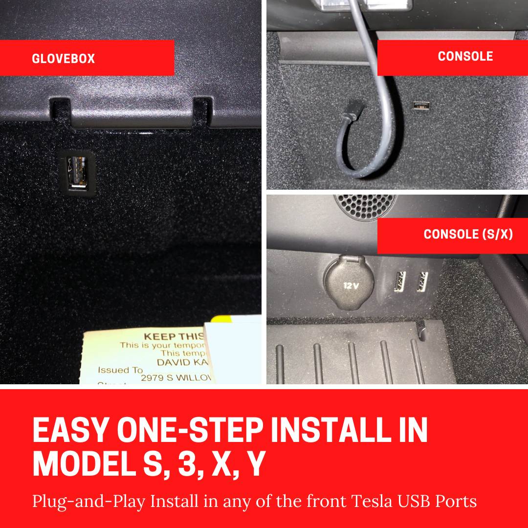 TeslaCam USB Package – USB/microSD Formatted for Tesla