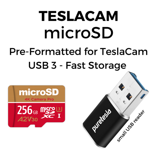 TeslaCam USB Package – USB/microSD Formatted for Tesla