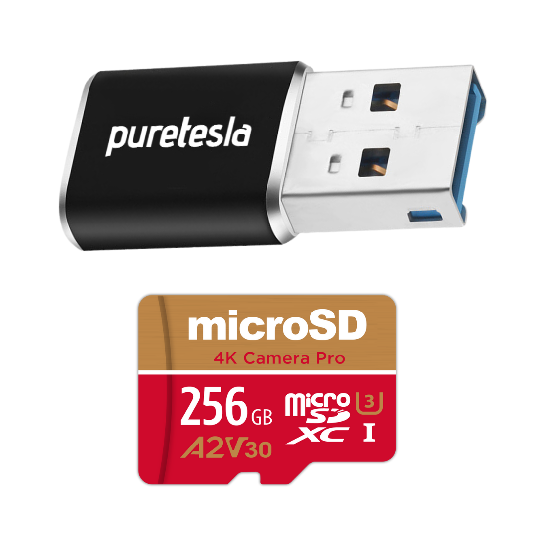 TeslaCam USB Package – USB/microSD Formatted for Tesla